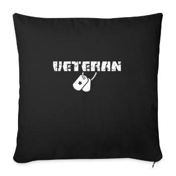 Veteran Soldier Veterans Military - Sofa pillowcase 17,3'' x 17,3'' (45 x 45 cm) - black - Front