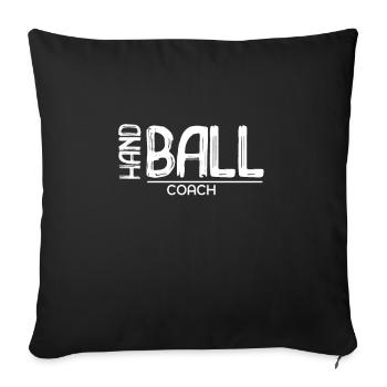 Handball Coach - Sofa pillowcase 17,3'' x 17,3'' (45 x 45 cm) - black - Front