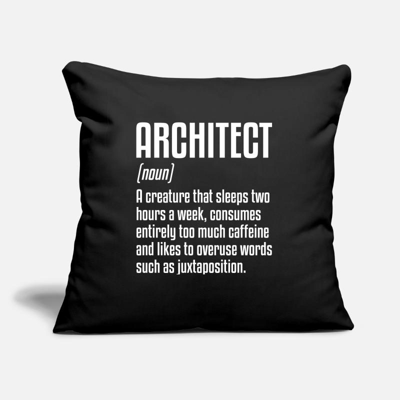 Définition de l’architecte | Architecture Housse de coussin décorative 45 x 45 cm