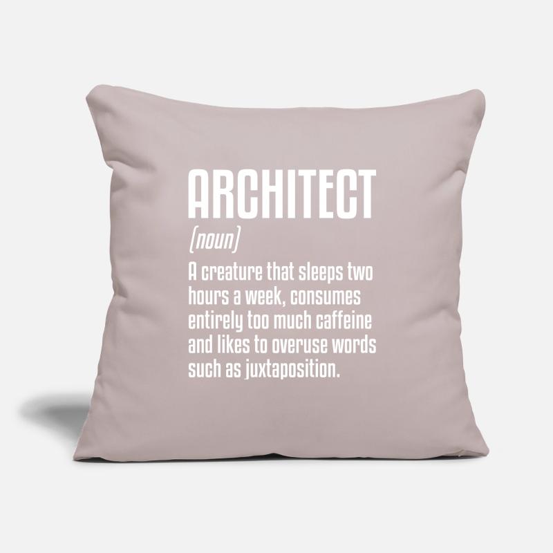 Architect Definition | Architecture Sofa pillowcase 17,3'' x 17,3'' (45 x 45 cm)
