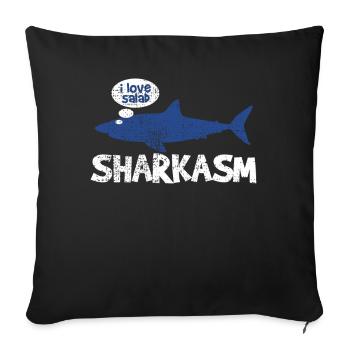 Hai Hai Hai - Housse de coussin décorative 45 x 45 cm - noir - Devant