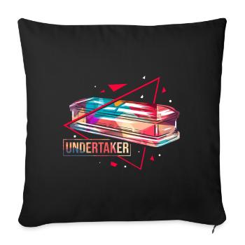 Polygone de l'entrepreneur - Housse de coussin décorative 45 x 45 cm - noir - Devant
