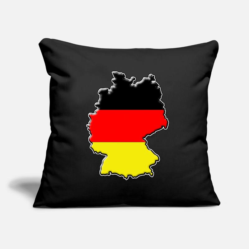 Germany flag map Sofa pillowcase 17,3'' x 17,3'' (45 x 45 cm)