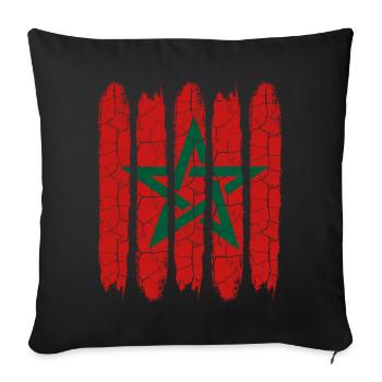 Maroc - Housse de coussin décorative 45 x 45 cm - noir - Devant