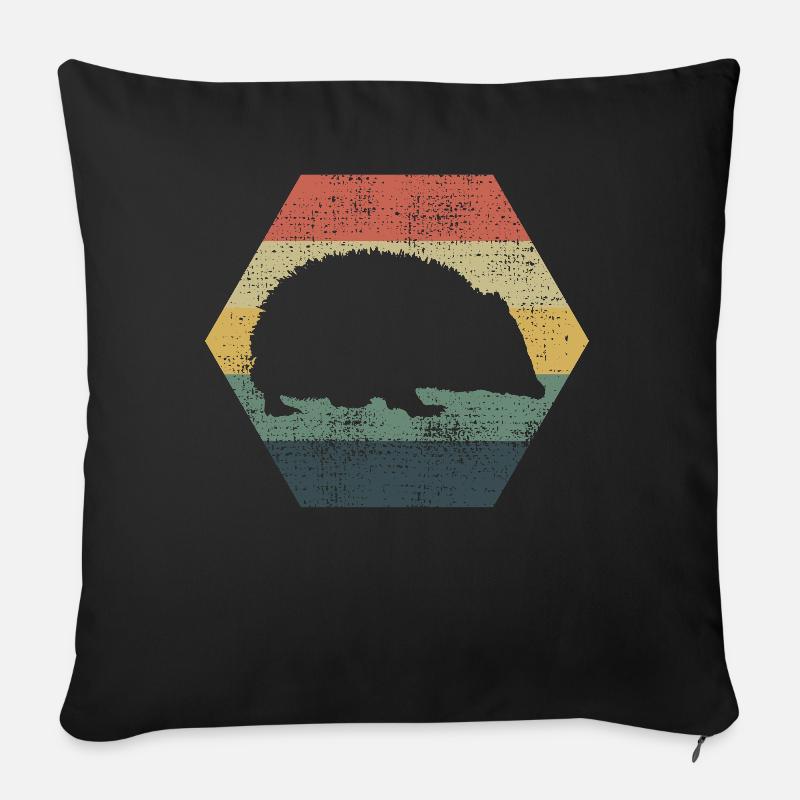 Igel Igel Igel - Sofakissenbezug 45 x 45 cm - Schwarz