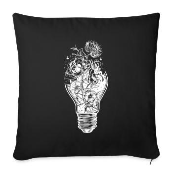 Cadeau de protection de l'environnement changement climatique - Housse de coussin décorative 45 x 45 cm - noir - Devant