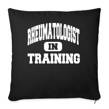 Rheumatologist In Training - Sofa pillowcase 17,3'' x 17,3'' (45 x 45 cm) - black - Front