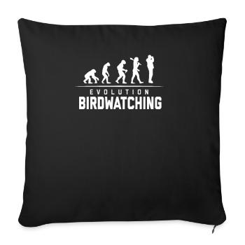 EVOLUTION OF BIRDWATCHING - Sofakissenbezug 45 x 45 cm - Schwarz - Vorne