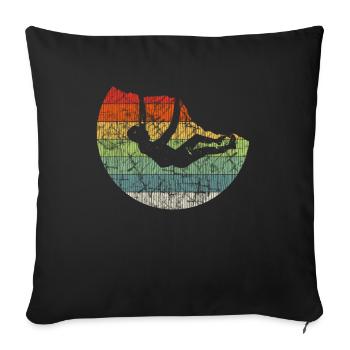 montée - Housse de coussin décorative 45 x 45 cm - noir - Devant