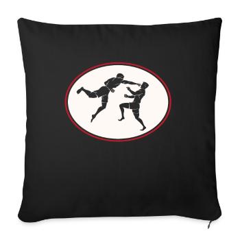 MMA Combat d'Arts Martiaux Mixtes d'Arts Martiaux - Housse de coussin décorative 45 x 45 cm - noir - Devant