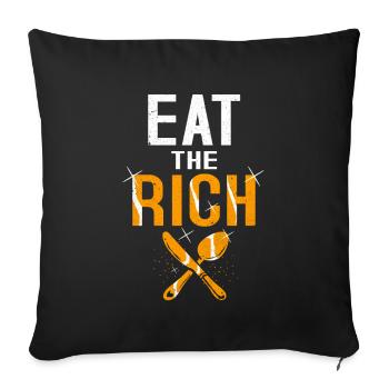 Communisme - Housse de coussin décorative 45 x 45 cm - noir - Devant