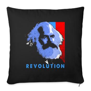 Communisme - Housse de coussin décorative 45 x 45 cm - noir - Devant