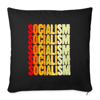 Communisme - Housse de coussin décorative 45 x 45 cm - noir - Devant