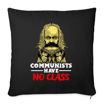Communism - Sofa pillowcase 17,3'' x 17,3'' (45 x 45 cm) - black - Front
