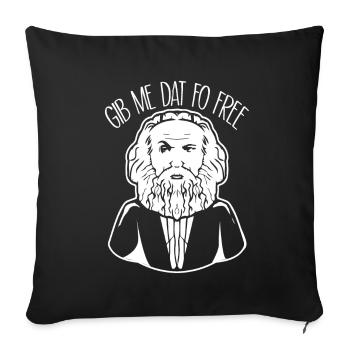 Communism Lenin Marx Class Struggle Social - Sofa pillowcase 17,3'' x 17,3'' (45 x 45 cm) - black - Front