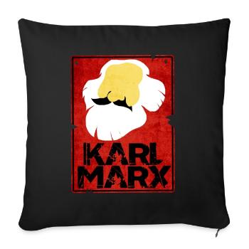 Kommunismus Lenin Marx Klassenkampf Sozial - Sofakissenbezug 45 x 45 cm - Schwarz - Vorne