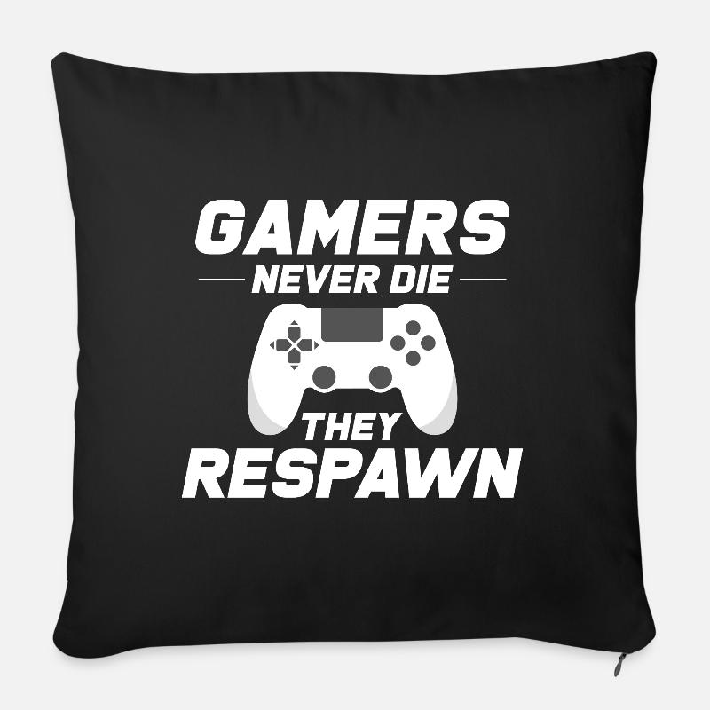 Gaming - Sofakissenbezug 45 x 45 cm - Schwarz