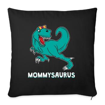 Dinosaur Dino T-Rex Mom Mother Mom Gift - Sofa pillowcase 17,3'' x 17,3'' (45 x 45 cm) - black - Front