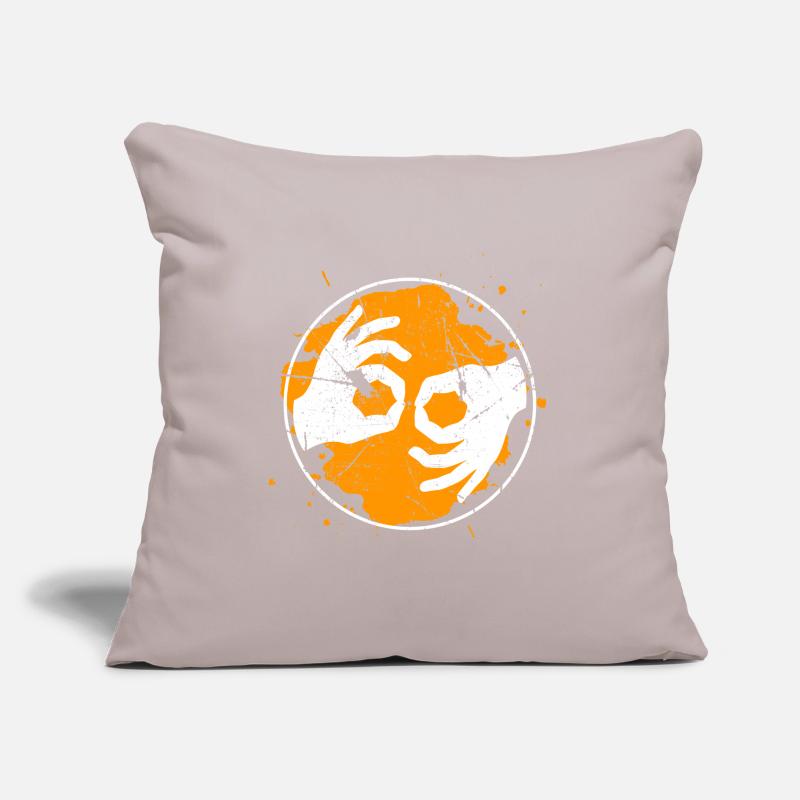 Cycle texture chat language cool gift Sofa pillowcase 17,3'' x 17,3'' (45 x 45 cm)