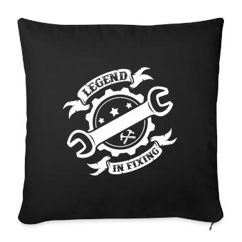 craftsman - Sofa pillowcase 17,3'' x 17,3'' (45 x 45 cm) - black - Front