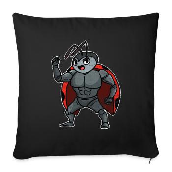 coccinelle - Housse de coussin décorative 45 x 45 cm - noir - Devant
