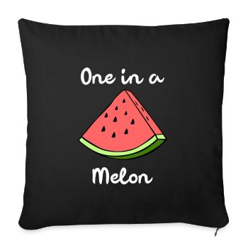 One in a Melon Million Watermelon Gift - Sofa pillowcase 17,3'' x 17,3'' (45 x 45 cm) - black - Front