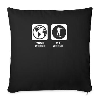 Biathlon Lover - Sofakissenbezug 45 x 45 cm - Schwarz - Vorne