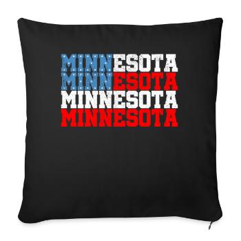 Minnesota - Sofakissenbezug 45 x 45 cm - Schwarz - Vorne