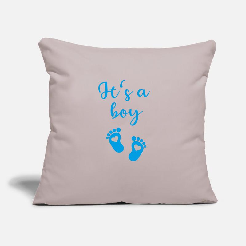 C'est un garçon - c'est un garçon Housse de coussin décorative 45 x 45 cm