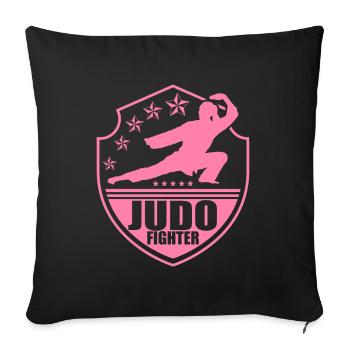Judo - Sofa pillowcase 17,3'' x 17,3'' (45 x 45 cm) - black - Front