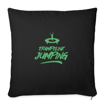 Hall Trampolines Trampoline Trampolines Jumping - Sofa pillowcase 17,3'' x 17,3'' (45 x 45 cm) - black - Front
