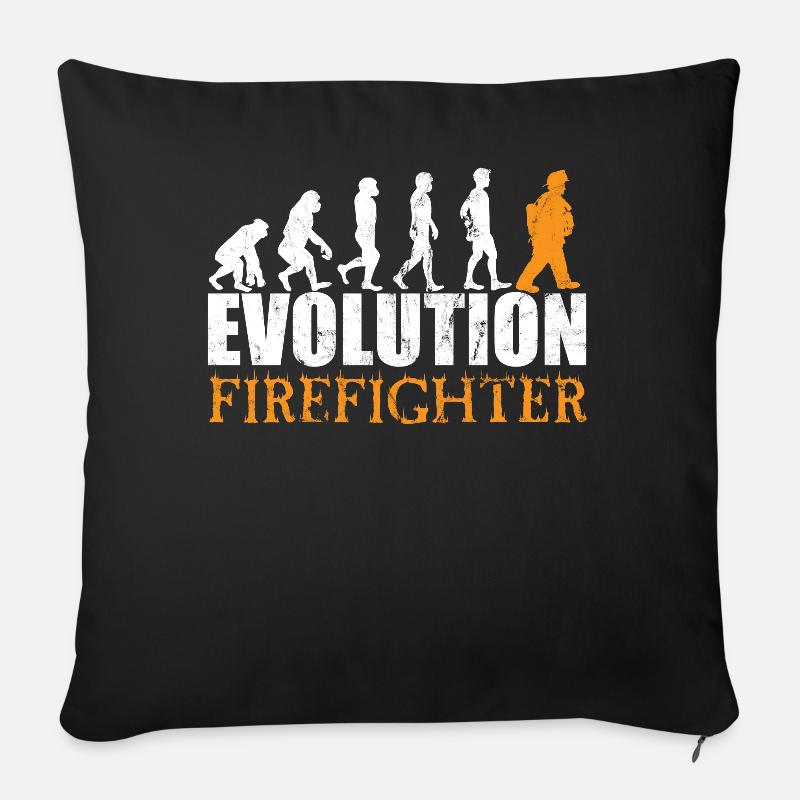 Firefighter Evolution - Sofakissenbezug 45 x 45 cm - Schwarz