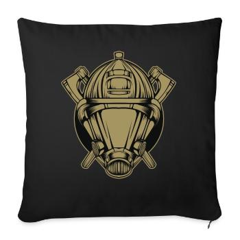 fire Department - Sofa pillowcase 17,3'' x 17,3'' (45 x 45 cm) - black - Front