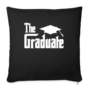 école - Housse de coussin décorative 45 x 45 cm - noir - Devant