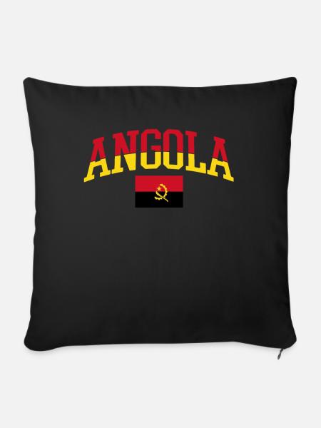Angola - Sofakissenbezug 45 x 45 cm - Schwarz