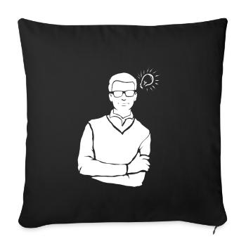Génie - Housse de coussin décorative 45 x 45 cm - noir - Devant
