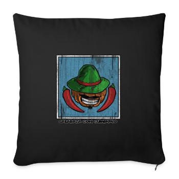 Mexique Pays Amérique du Sud - Housse de coussin décorative 45 x 45 cm - noir - Devant