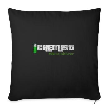 Chemist chemistry science - Sofa pillowcase 17,3'' x 17,3'' (45 x 45 cm) - black - Front