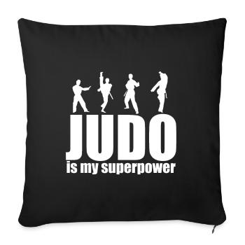 Judo Trainer - Sofa pillowcase 17,3'' x 17,3'' (45 x 45 cm) - black - Front