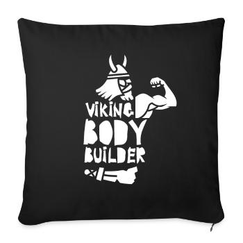 Bodybuilding - Sofa pillowcase 17,3'' x 17,3'' (45 x 45 cm) - black - Front