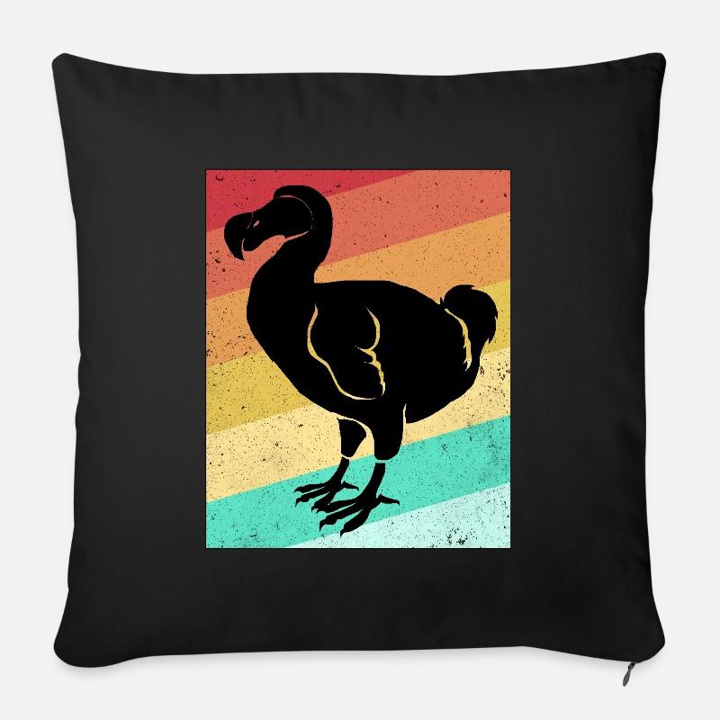 Dodo - Sofakissenbezug 45 x 45 cm - Schwarz