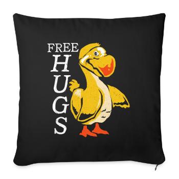 Dodo - Sofa pillowcase 17,3'' x 17,3'' (45 x 45 cm) - black - Front