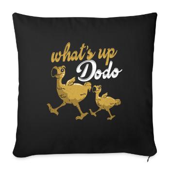 Dodo - Sofa pillowcase 17,3'' x 17,3'' (45 x 45 cm) - black - Front