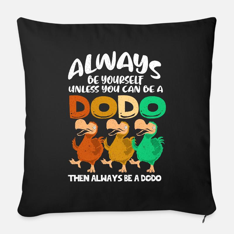 Dodo - Sofakissenbezug 45 x 45 cm - Schwarz