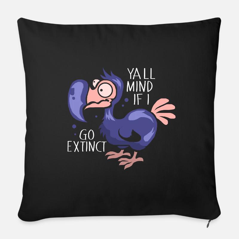 Dodo Geschenk Vogel Urzeit Fossil Archäologie Geek - Sofakissenbezug 45 x 45 cm - Schwarz
