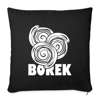 Börek - Sofa pillowcase 17,3'' x 17,3'' (45 x 45 cm) - black - Front