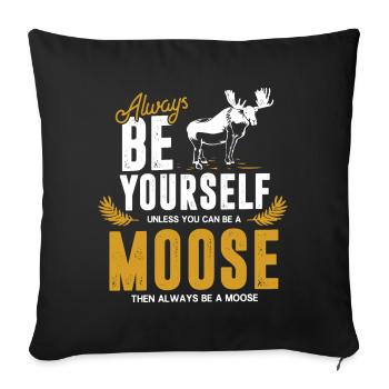 Elche - Sofa pillowcase 17,3'' x 17,3'' (45 x 45 cm) - black - Front