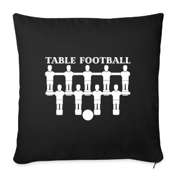 table football - Sofa pillowcase 17,3'' x 17,3'' (45 x 45 cm) - black - Front