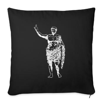 Julius Ceasar Geschenk - Sofakissenbezug 45 x 45 cm - Schwarz - Vorne