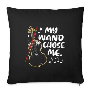 Cello - Sofa pillowcase 17,3'' x 17,3'' (45 x 45 cm) - black - Front